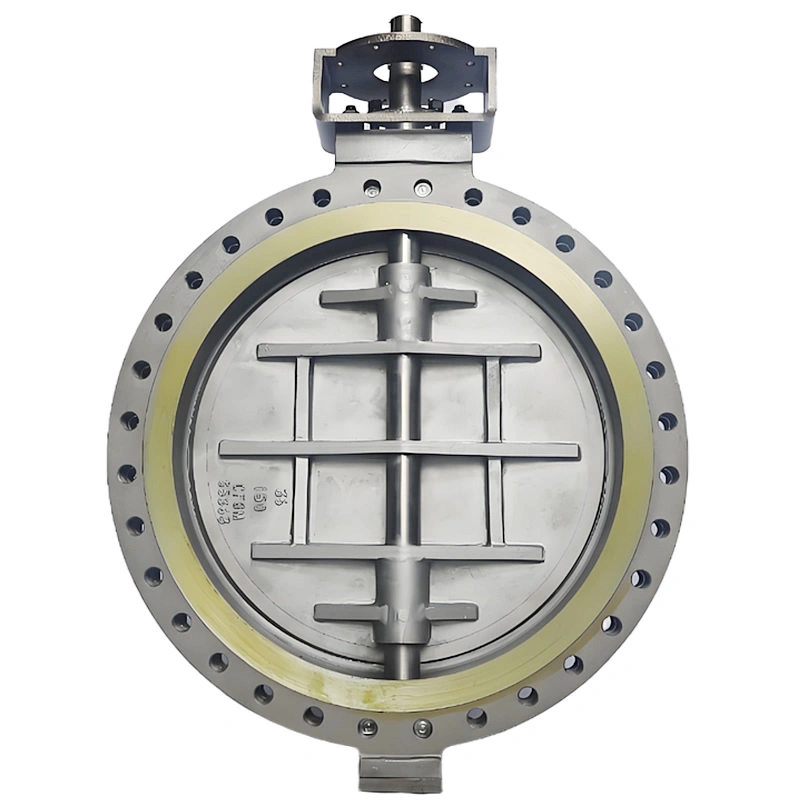 DN1200 150LB Raised Face Flanged CF8M Triple Offset Hard Seal Butterfly Valve - Image 3