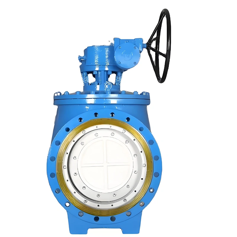 DN1200 PN10 Top Mounted Flange Manual Stainless Steel Trunnion Mounted Ball Valves - Image 3