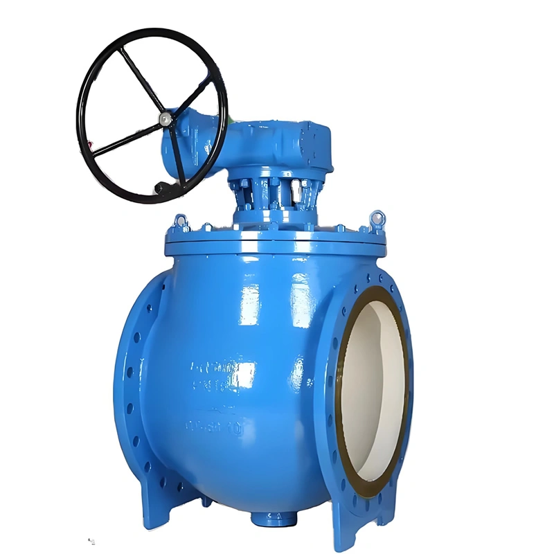 DN1200 PN10 Top Mounted Flange Manual Stainless Steel Trunnion Mounted Ball Valves - Image 4