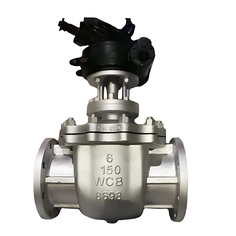 DN150 Cast Carbon Steel Gear Operated Flanged Trunnion Type Top Entry Ball Valve - Image 2