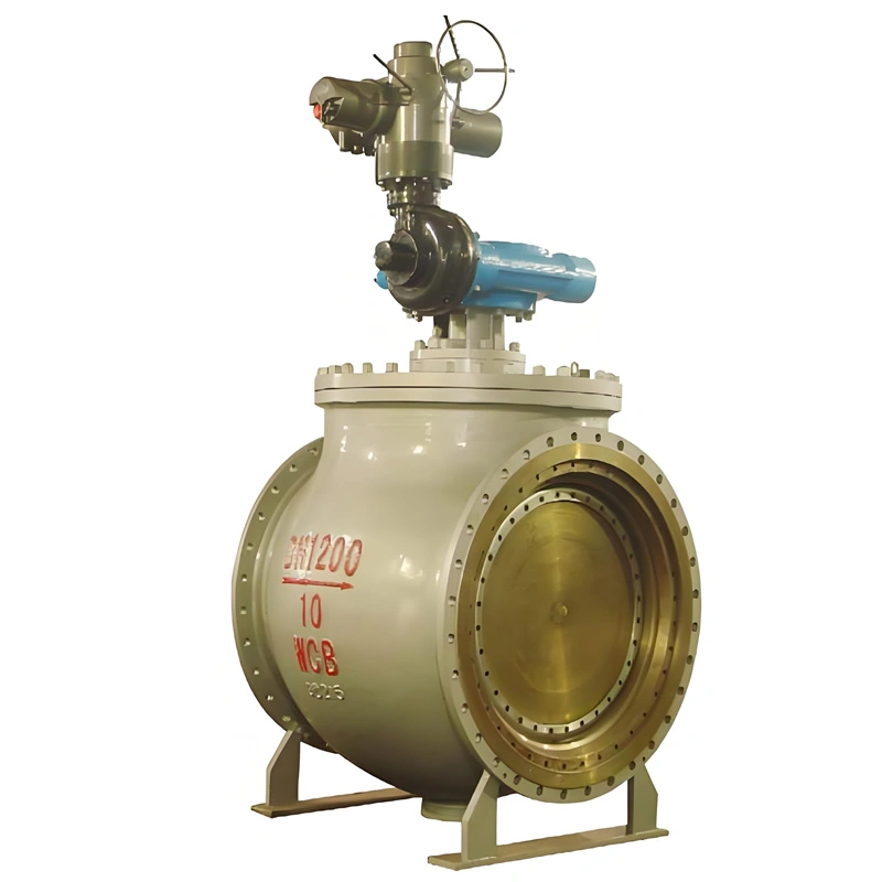 DN200 Class2500 Stainless Steel Flanged End Electric Top-Entry Trunnion Mounted Ball Valves - Image 1