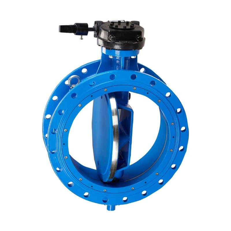 Big Size Ductile Iron Pn10 DN400~DN2400 Pneumatic Electric Actuator Double Offset Eccentric Flange Butterfly Valve - Image 1