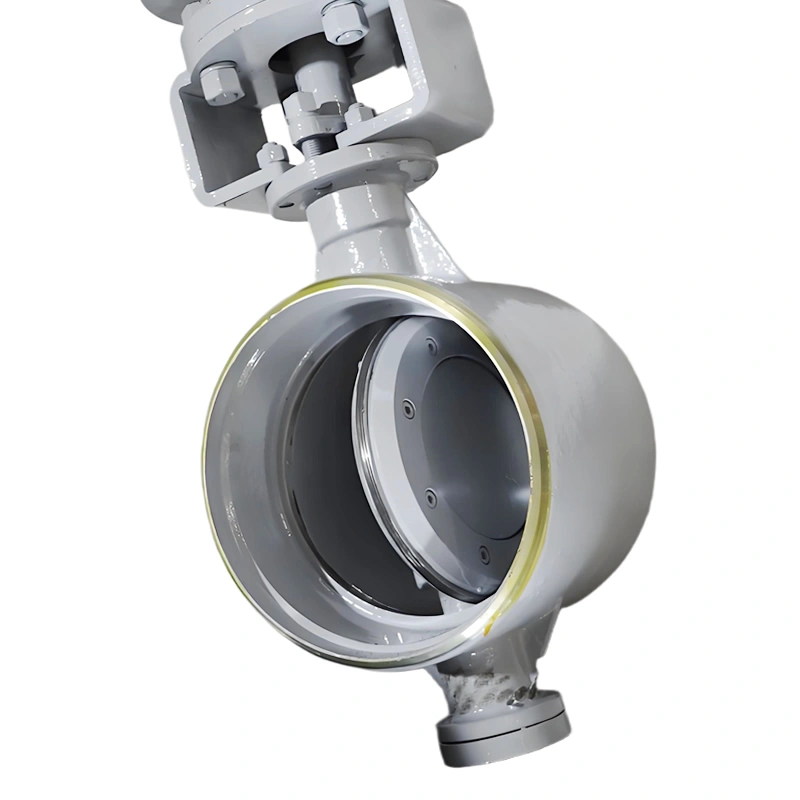 DN250 PN40 WCB Multi-Layer Metal Hard Sealing Hydraulic Triple Offset Butt-Welded Butterfly Valve - Image 2