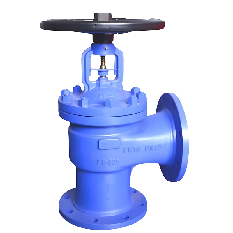 Cast Steel Angle Type Bellow Seal Globe Valve