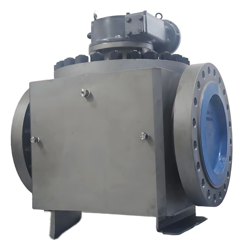 DN400 600LB A105 Carbon Steel Top-entry Ball Valve Flange Trunnion Mounted Ball Valve - Image 1