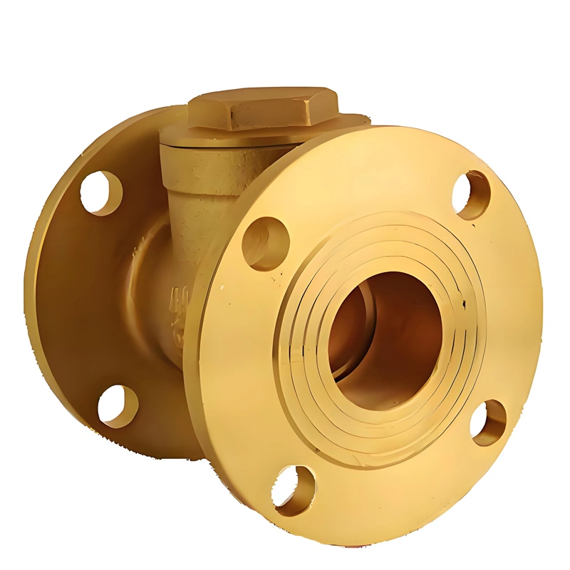 DN50 PN16 Brass/Aluminum Bronze Flanged Ends Swing Check Valve - Image 3