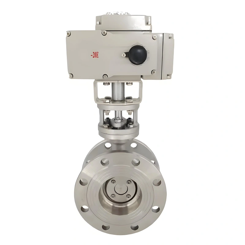 Three Eccentric Hard Seal Electric Flange Butterfly Valve - Image 2