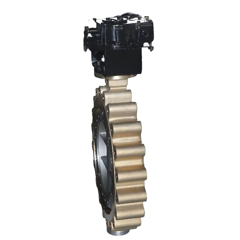 DN600 Class150 Aluminum Bronze Multi-Level Hard Seal Gear Lug-Type Triple Offset Butterfly Valves - Image 1