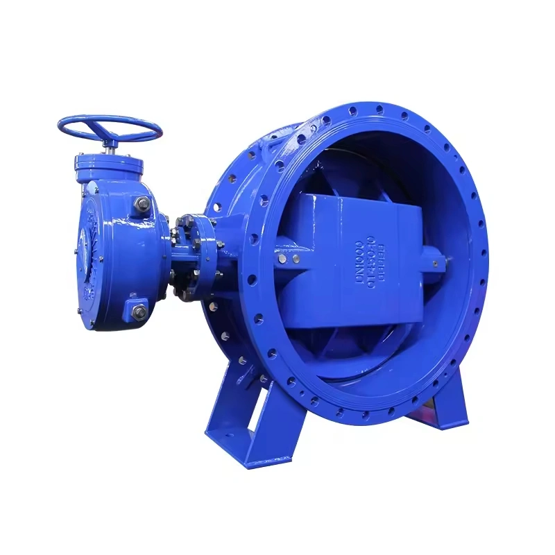 Double Flange Double Eccentric Butterfly Valve Manual Large Size 2-Way Soft Seal Butterfly Valve - Image 3