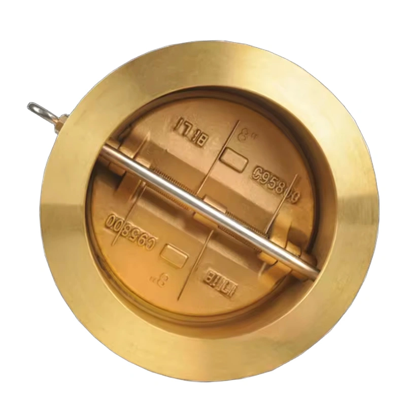 Dual Plate Brass Swing Double Disc Bronze Wafer Check Valve - Image 1