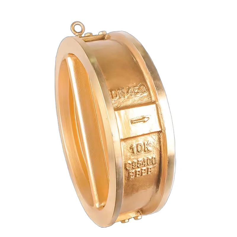 Dual Plate Brass Swing Double Disc Bronze Wafer Check Valve - Image 2