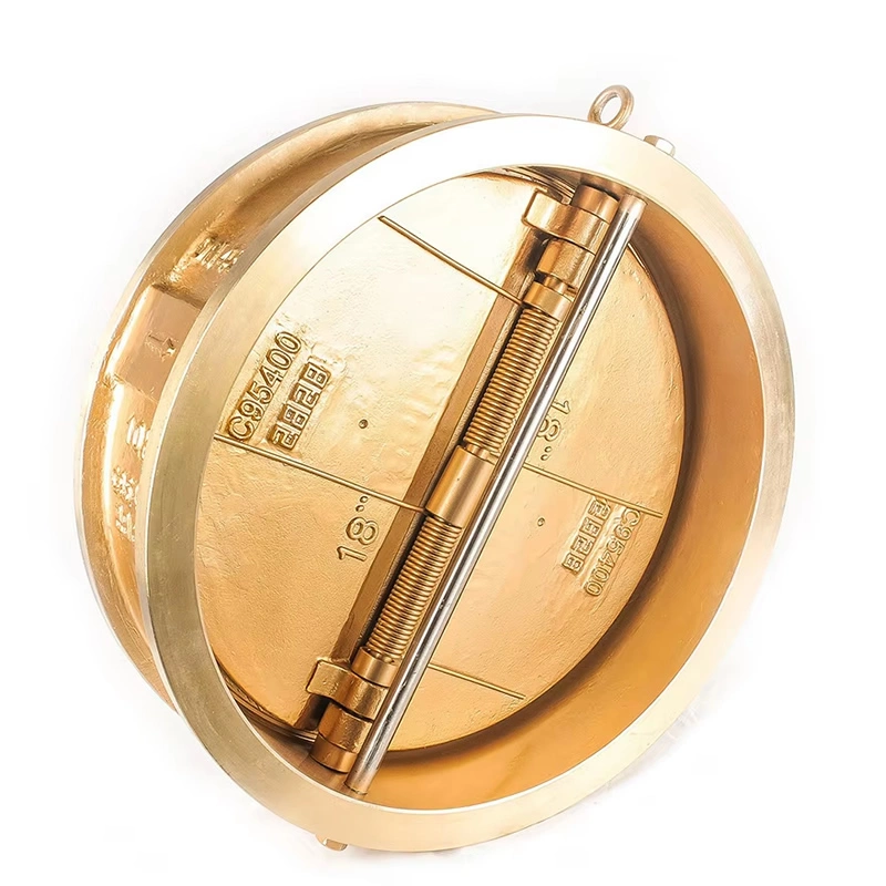 Dual Plate Brass Swing Double Disc Bronze Wafer Check Valve - Image 3