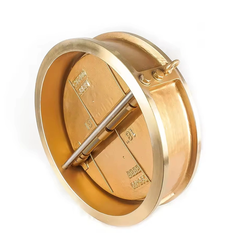 Dual Plate Brass Swing Double Disc Bronze Wafer Check Valve - Image 4