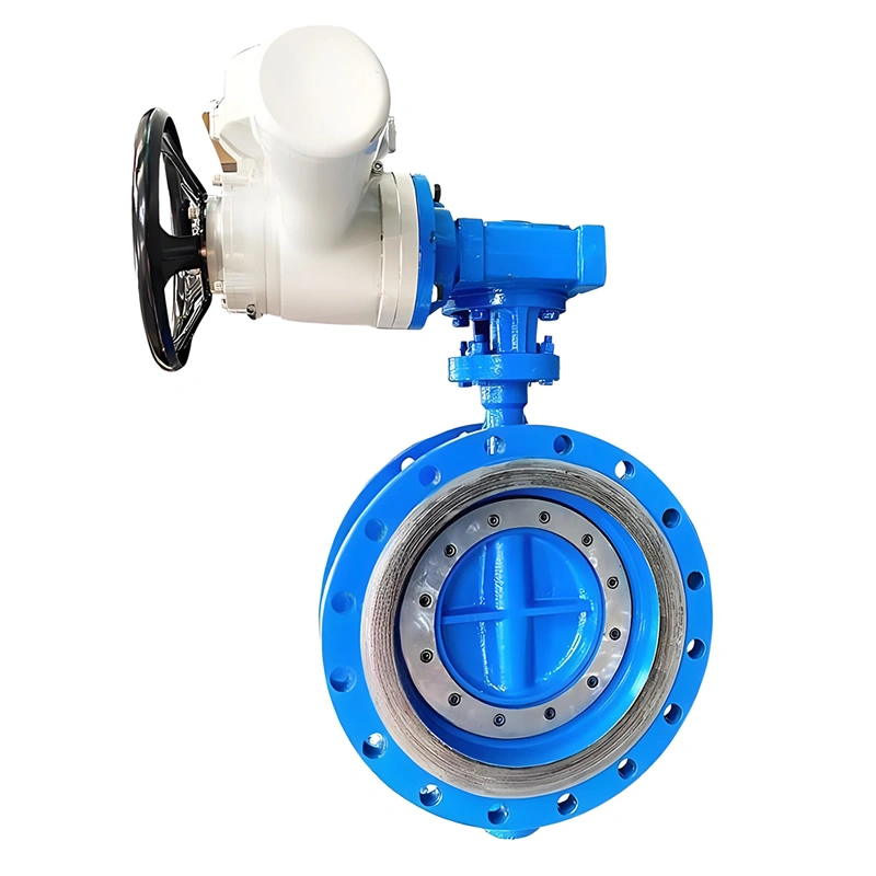 Cast Steel Electric Flanged Double Eccentric Soft Seal Butterfly Valve - Image 3