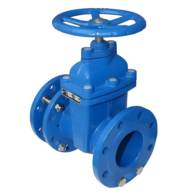 DN50 Ductile Iron Metal-Seated Flanged Connection Telescopic Soft Seal Mechanical Gate Valve - Image 1