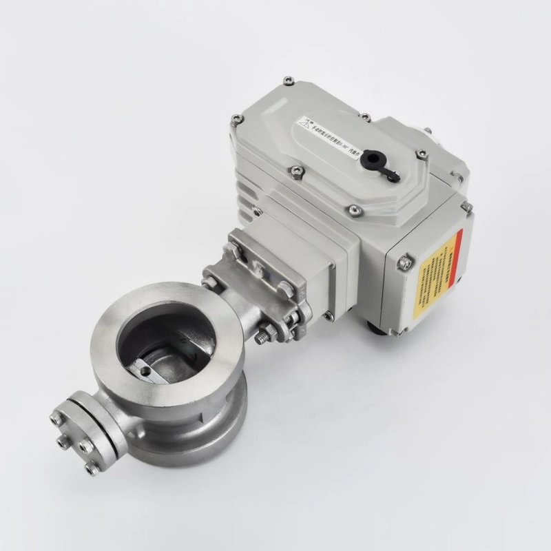 Electric V-Type Pinch Ball Valve with Hard Seal Wear-Resistant Cut-off - Image 2