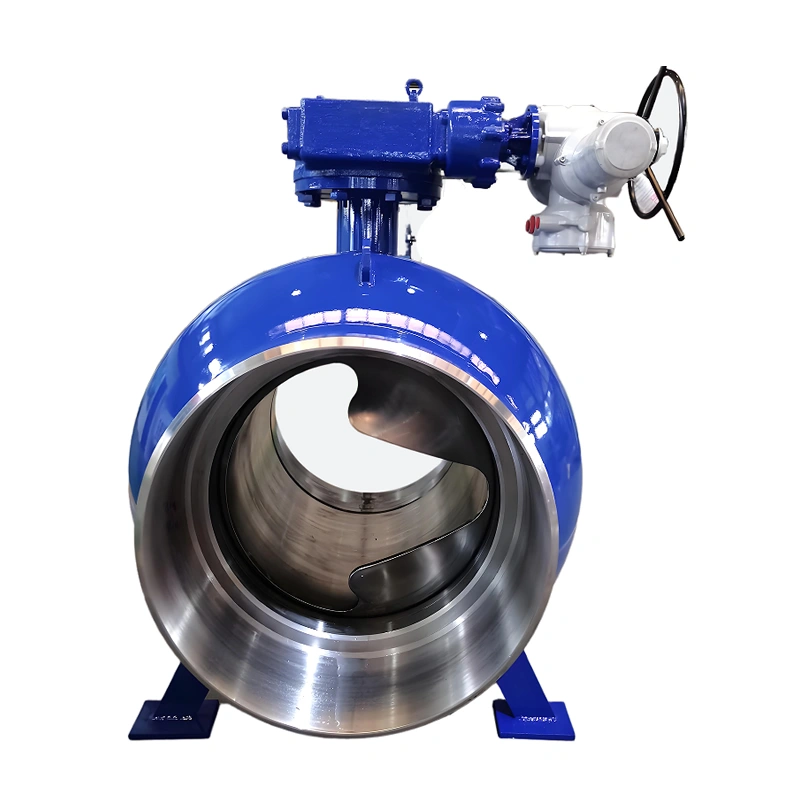 Electric Worm Gear Wcb Carbon Steel Regulating Control Fully Welded Ball Valve Pn25 Dn800 Dn1200 - Image 2