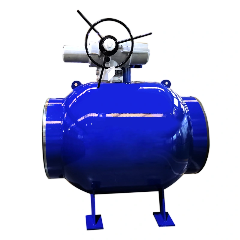 Electric Worm Gear Wcb Carbon Steel Regulating Control Fully Welded Ball Valve Pn25 Dn800 Dn1200 - Image 4