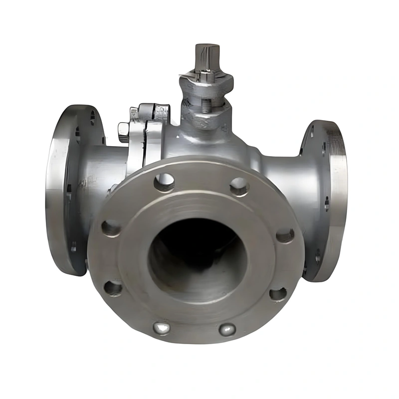 Flange 3 Way Ball Valve T/L Type Cast Stainless Steel 304 316 DN15-300 Flange 3-Way Ball Valve for Water Oil Gas - Image 2