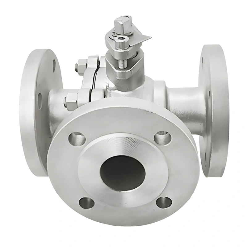 Flange 3 Way Ball Valve T/L Type Cast Stainless Steel 304 316 DN15-300 Flange 3-Way Ball Valve for Water Oil Gas - Image 5