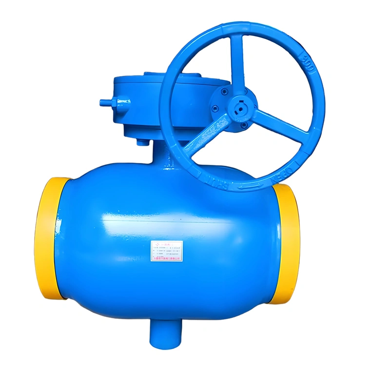 Full Bore Carbon Steel Worm Gear Trunnion Welded Ball Valve for Thermal - Image 3