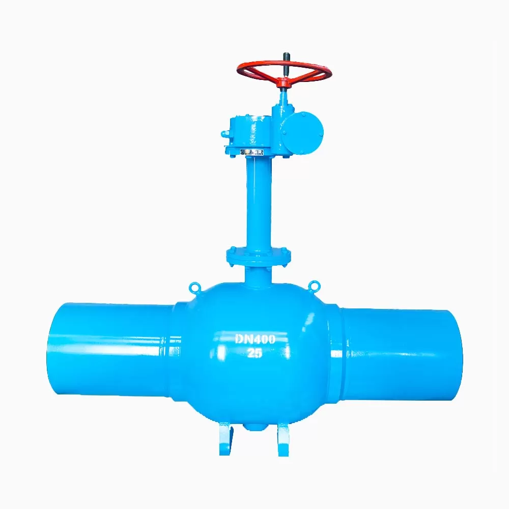 Gear Box DN300 PN25 RF Flange Fully Welded Ball Valve - Image 1
