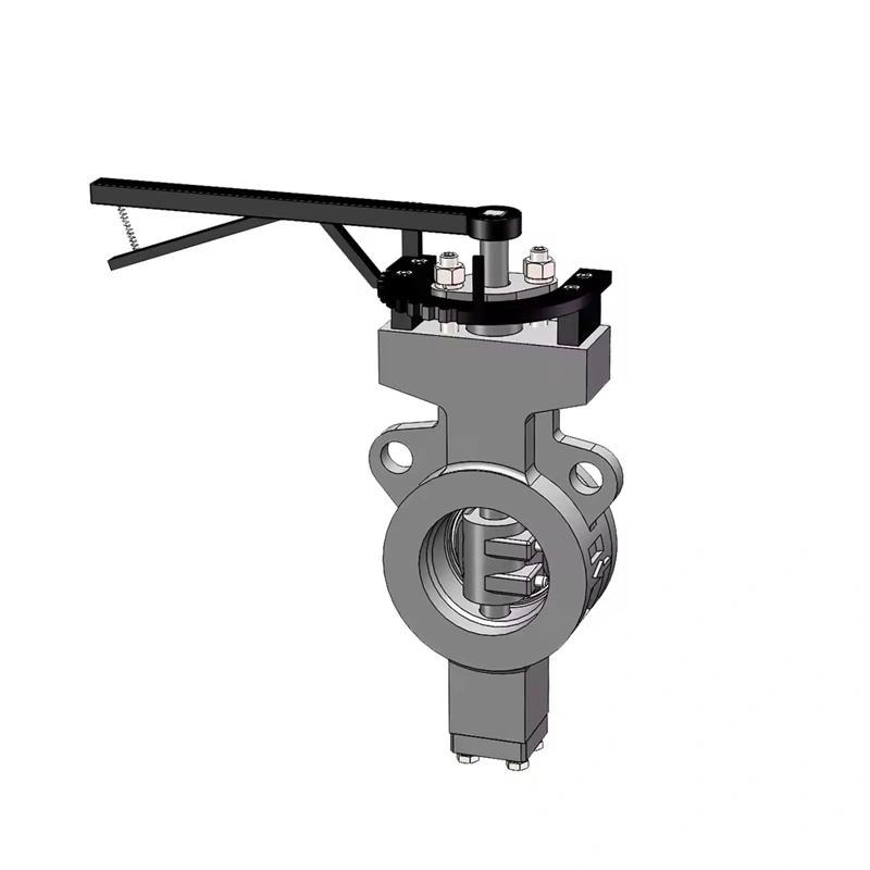 High Performance Butterfly Valve Wafer Double Eccentric Metal Seated WCB - Image 1