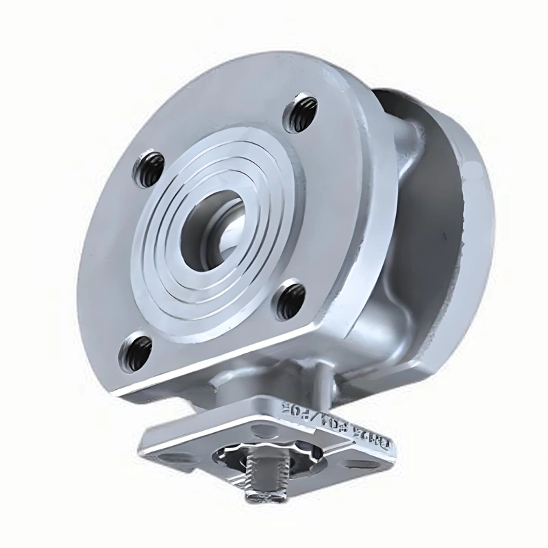 High Platform DN20 Thin Type Flanged 304SS Stainless Steel Water Gas Flanged Ball Valve V Type Ball Valve - Image 1