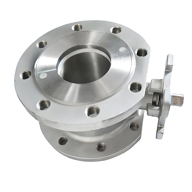 High Platform DN20 Thin Type Flanged 304SS Stainless Steel Water Gas Flanged Ball Valve V Type Ball Valve - Image 3