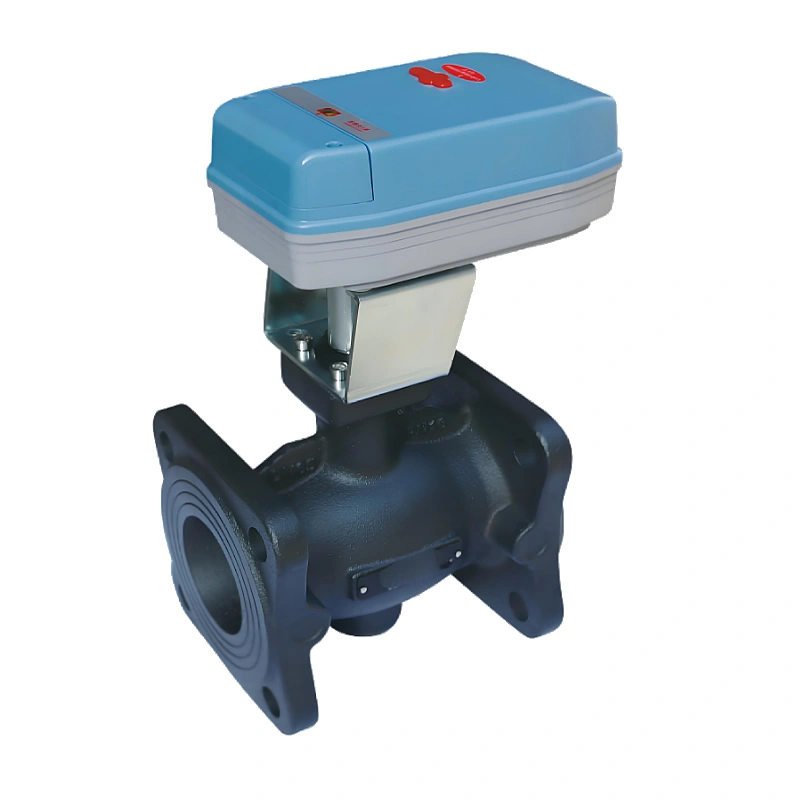 High Quality 220VAC On-Off Motorized Ball Valve HVAC Water Application V-Shape Valve Core  - Image 1
