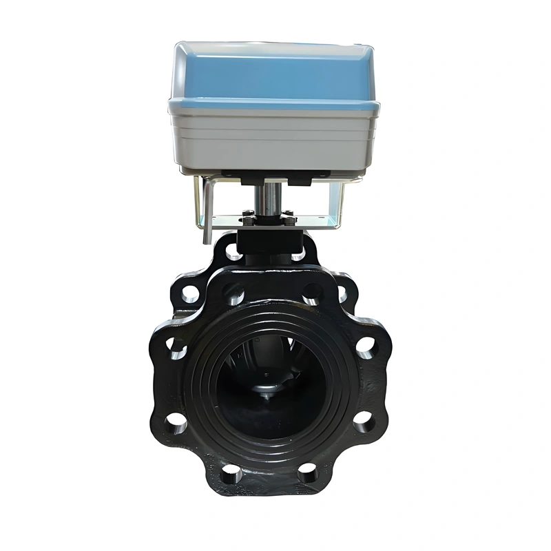 High Quality 220VAC On-Off Motorized Ball Valve HVAC Water Application V-Shape Valve Core  - Image 4
