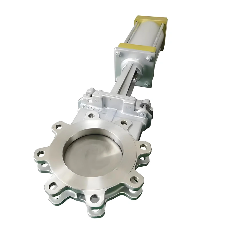 High Quality Flange Knife Gate Valve Pneumatic Stainless Steel Knife Gate Valve - Image 3