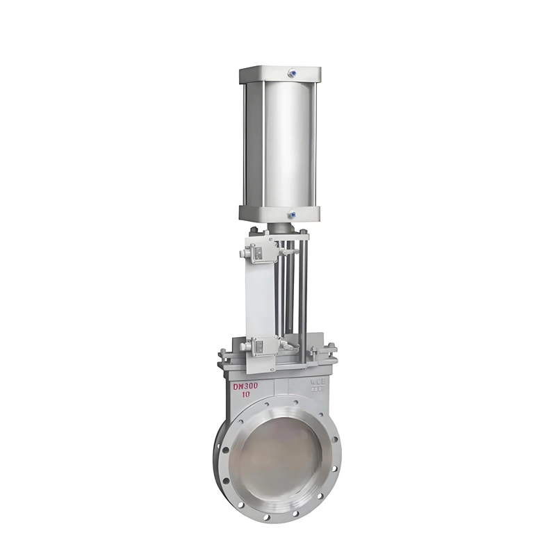 High Quality Flange Knife Gate Valve Pneumatic Stainless Steel Knife Gate Valve - Image 4