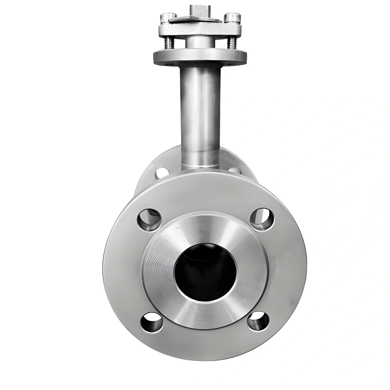 Manual 2 Piece Flange Stainless Steel Cryogenic Ball Valve Liquid Nitrogen Oxygen - Image 2