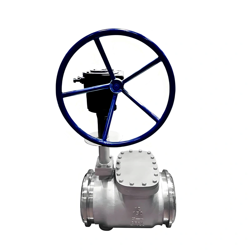 Manual turbine metal hard seal welding low temperature cryogenic butterfly valve - Image 2