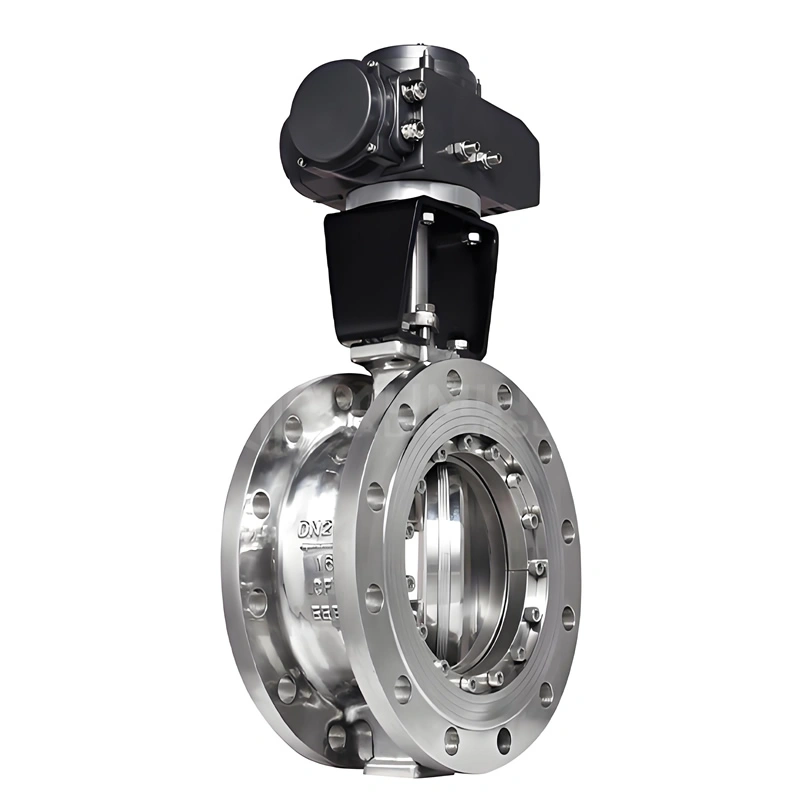 PN16 DN250 CF8 Metal Seal Hard-Seal Triple Eccentric Flange Butterfly Valve - Image 1