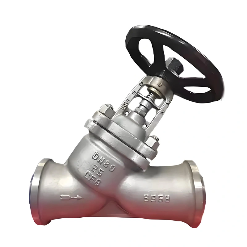 PN16 Y Type Manual Butt Welded Bellow Seals Globe Valve - Image 4