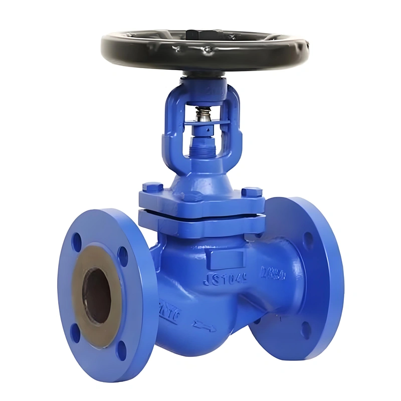PN40 Wcb Flanged DIN 3356 Standard Bellow Seal Bonnet Globe Valve - Image 4