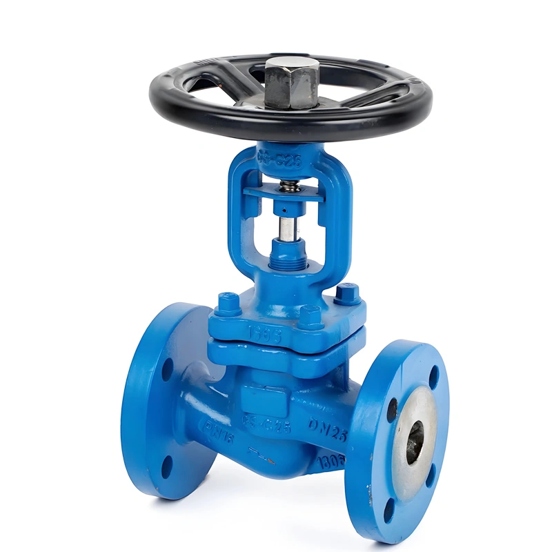 DN15~DN400 PN16~PN64 DIN GS-C25/WCB/Cast Steel Flanged Bellow Seal Globe Valve - Image 2