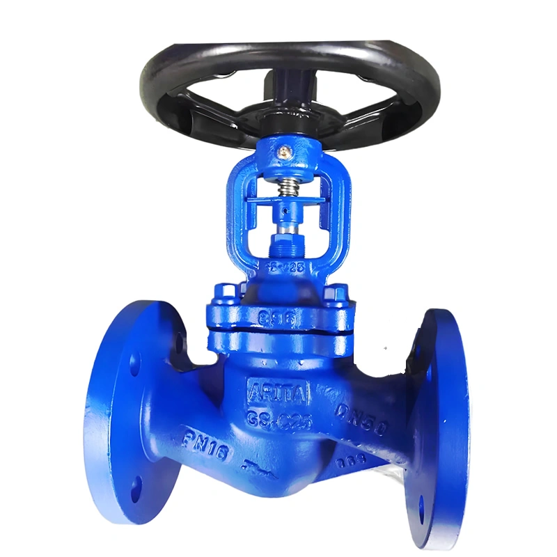 DN15~DN400 PN16~PN64 DIN GS-C25/WCB/Cast Steel Flanged Bellow Seal Globe Valve - Image 3