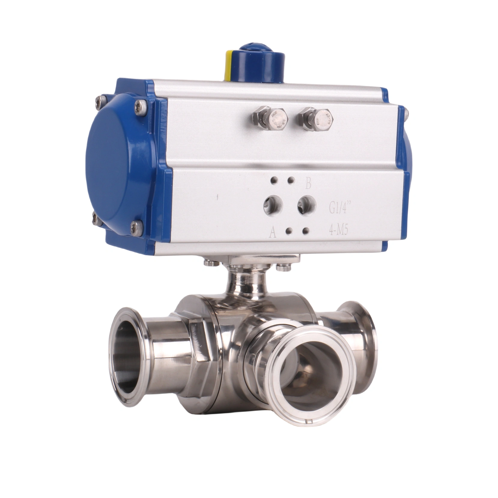Pneumatic 3-way Ball Valve ISO ANSI Stainless Steel Reversing Valve Switching Valve - Image 5