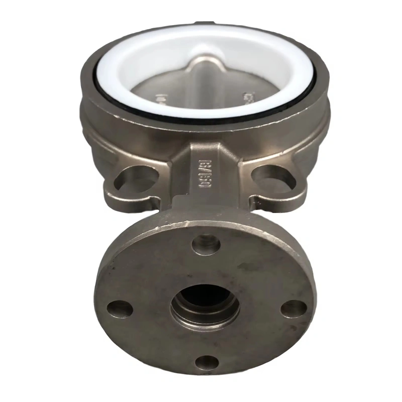 SS304 CF8 Water Media Butterfly Valve with Actuator Manual Power Concentric/Eccentric Body Wafer/LT/Flange Connection - Image 3