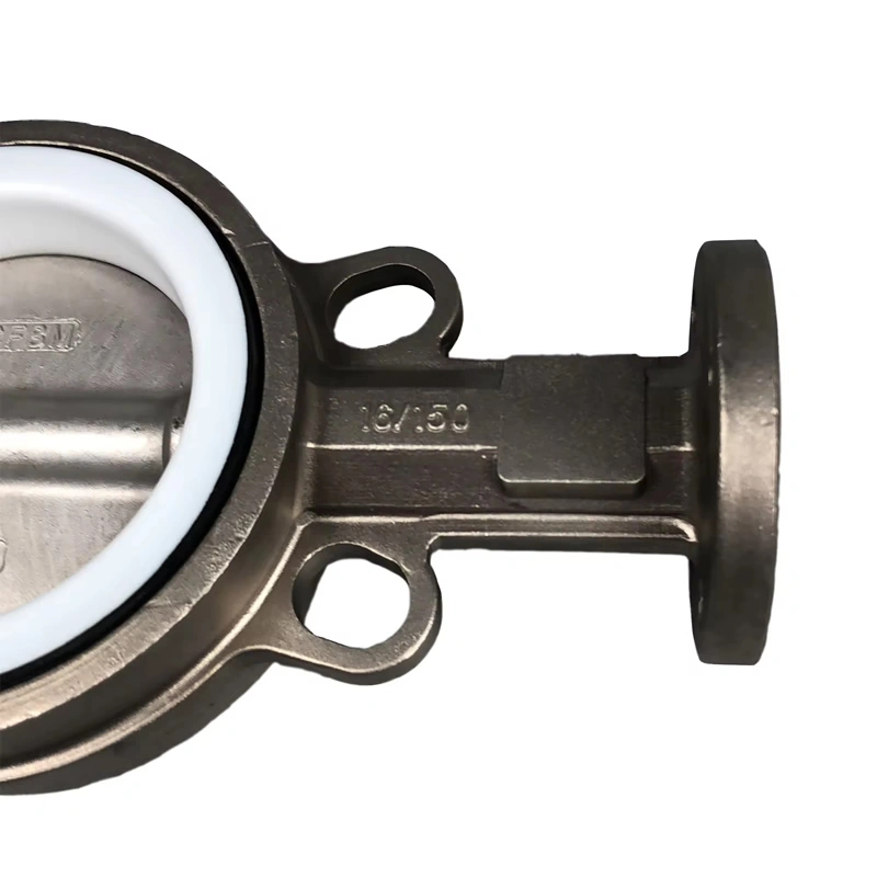 SS304 CF8 Water Media Butterfly Valve with Actuator Manual Power Concentric/Eccentric Body Wafer/LT/Flange Connection - Image 4