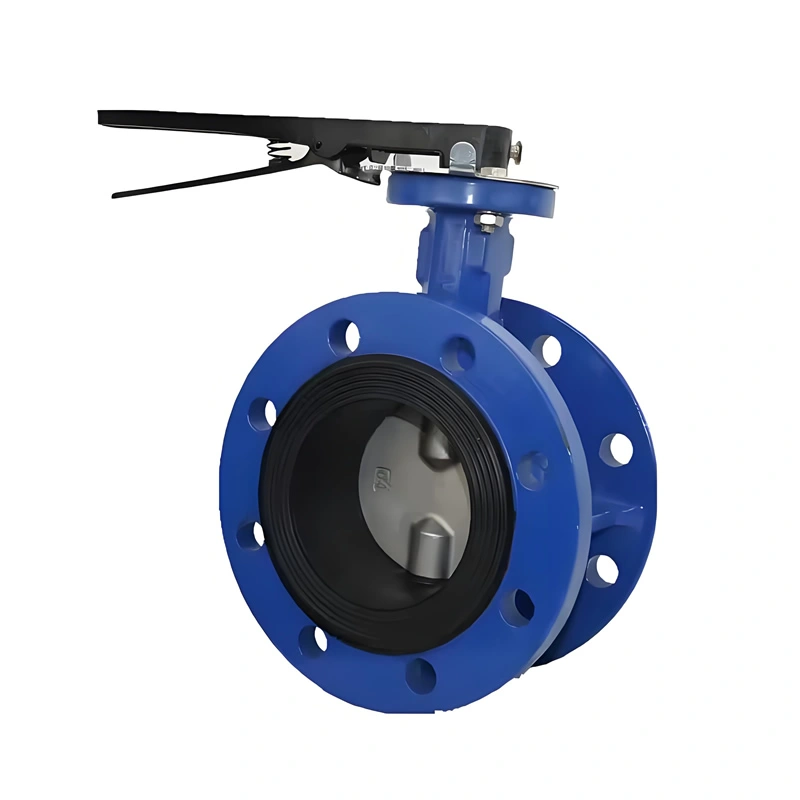 Soft Sealing Cast Iron Gear Operated Concentric Double Flanged Butterfly Valve - Image 2