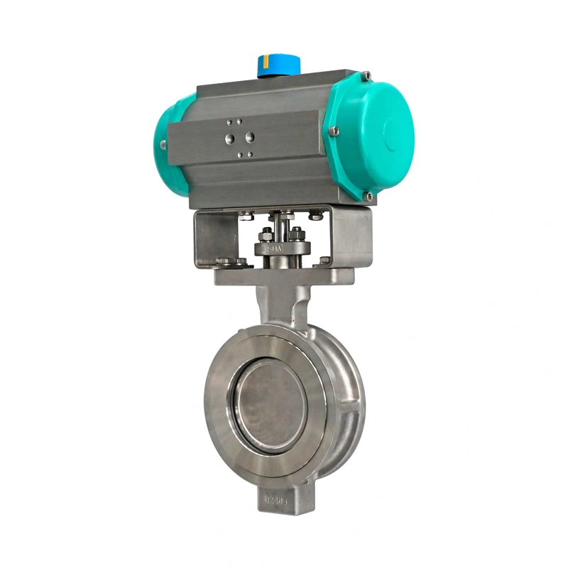 Top-Quality Stainless Steel Pneumatic Butterfly Valve with Double Offset Design in Wafer Type for Water Oil Gas with API 609 - Image 2