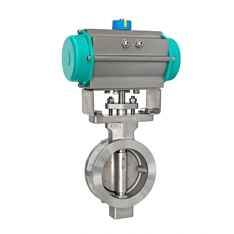 Top-Quality Stainless Steel Pneumatic Butterfly Valve with Double Offset Design in Wafer Type for Water Oil Gas with API 609 - Image 3