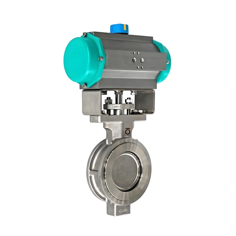 Top-Quality Stainless Steel Pneumatic Butterfly Valve with Double Offset Design in Wafer Type for Water Oil Gas with API 609 - Image 4