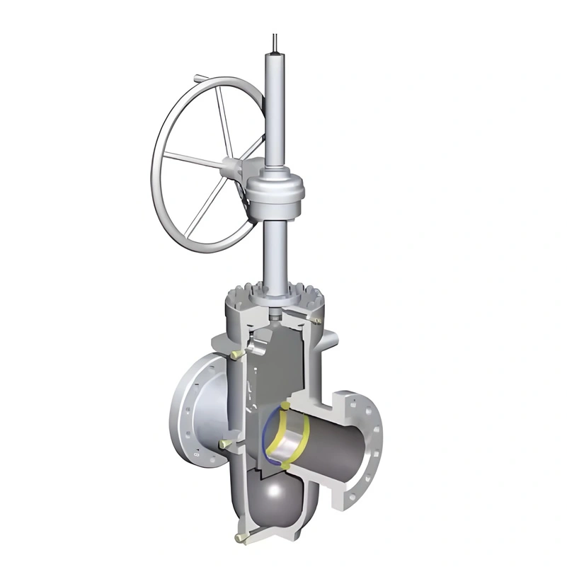 WCB Pneumatic Actuator Air Operated Flat Plate Parallel Slide Slab Gate Valve - Image 2