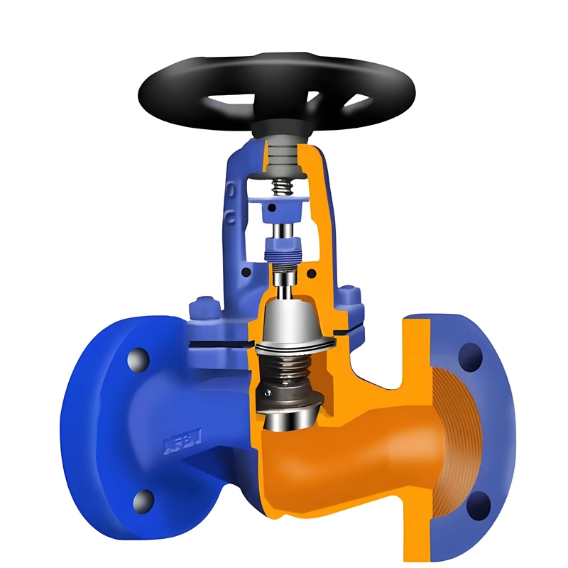 DN15~DN350 PN16~PN40 High Performance Zero-Leakage Bellow Seal Hot Oil Globe Valve  - Image 3
